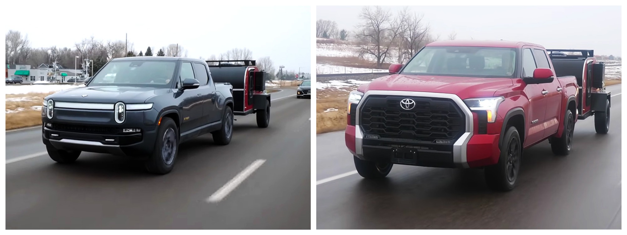 Toyota Tundra 2022 и Rivian R1T: сравнение эксплуатационных затрат (видео)