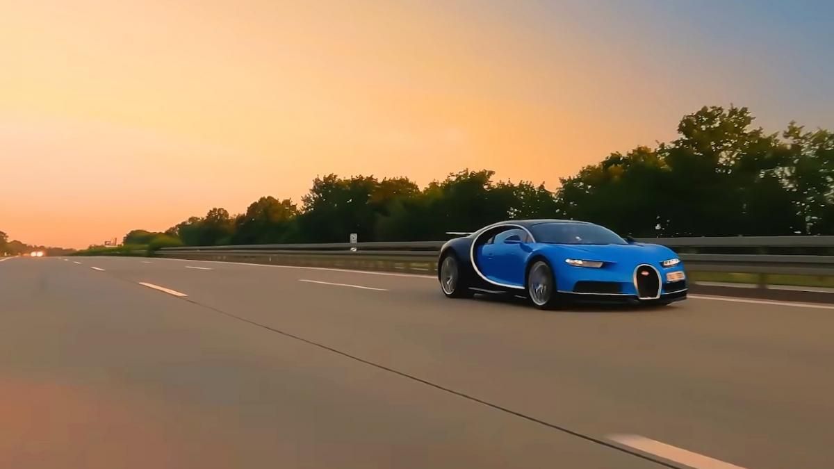 Видео: Bugatti Chiron ускоряется на автобане до 414 км/ч